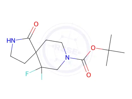 Chemical structure of Tert-butyl 6,6-difluoro-1-oxo-2,8-diazaspiro[4.5]Decane-8-carboxylate