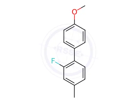 Chemical structure of 2-Fluoro-4'-methoxy-4-methyl-1,1'-biphenyl
