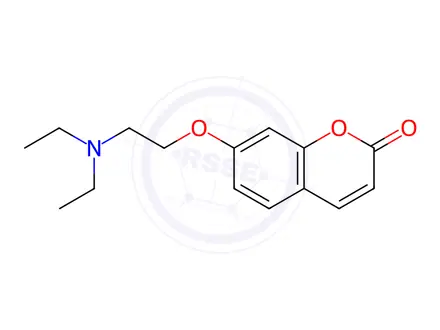 Chemical structure of 7-(2-diethylaminoethoxy)chromen-2-one