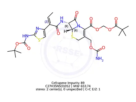 Chemical structure of Cefcapene Impurity 89