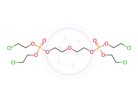 Chemical structure of oxydiethylene tetrakis(2-chloroethyl) bisphosphate