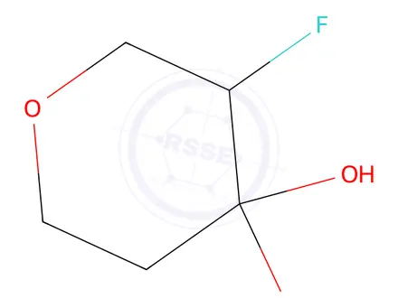Chemical structure of 3-Fluoro-4,4-dihydroxy-tetrahydropyran