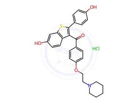 Chemical structure of Raloxifene