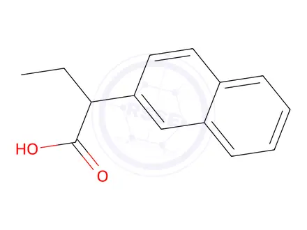 Chemical structure of 2-(Naphthalen-2-yl)butanoic acid