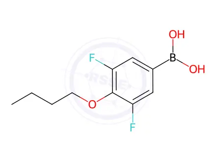 Chemical structure of 4-Butoxy-3,5-difluorophenylboronic acid