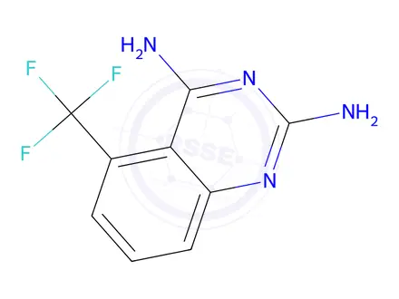 Chemical structure of 5-Trifluoromethyl-quinazoline-2,4-d iamine