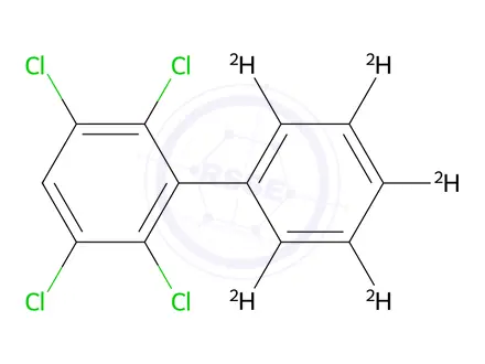 Chemical structure of 2,3,5,6-Tetrachlorobiphenyl-2',3',4',5',6'-d5