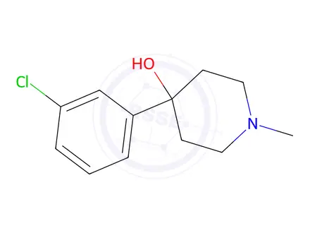 Chemical structure of 4-(3-Chlorophenyl)-1-methylpiperidin-4-ol
