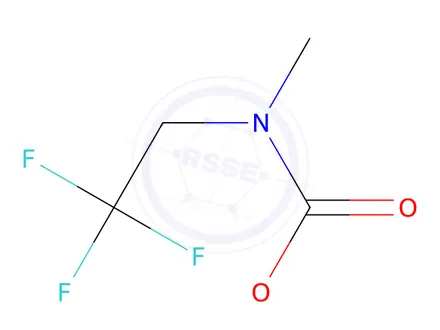 Chemical structure of Carbamic acid, methyl(2,2,2-trifluoroethyl)-, methyl ester (9CI)