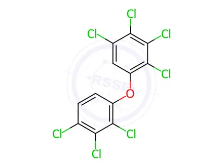Chemical structure of 2,2',3,3',4,4',5-Heptachlorodiphenyl Ether
