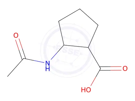 Chemical structure of 2-Acetamidocyclopentane-1-carboxylic acid