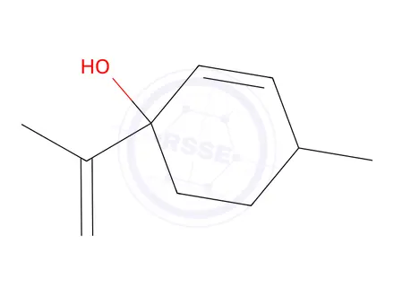 Chemical structure of 4-Methyl-1-(prop-1-en-2-yl)cyclohex-2-en-1-ol