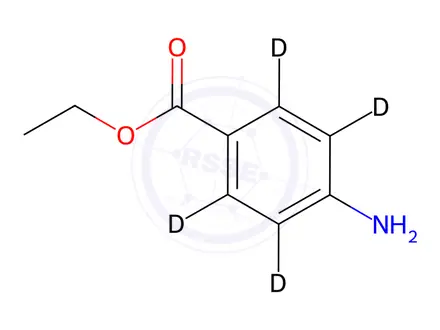 Chemical structure of Benzocaine D4
