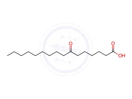 Chemical structure of 7-Oxohexadecanoic acid