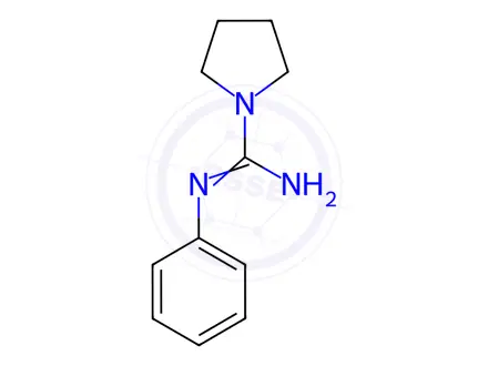 Chemical structure of N-Phenylpyrrolidine-1-carboximidamide