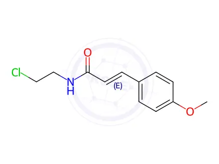 Chemical structure of N-(2-Chloroethyl)-3-(4-methoxyphenyl)propenamide