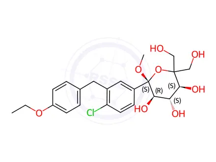 Chemical structure of Methoxy diol Ertugliflozin