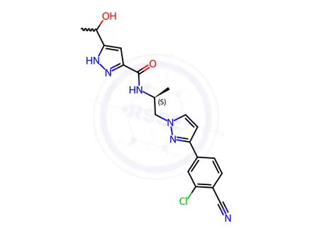 Chemical structure of Darolutamide