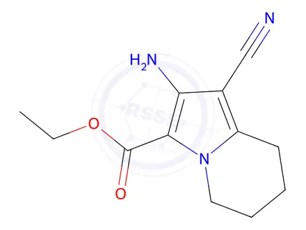 Chemical structure of ETHYL 2-AMINO-1-CYANO-5,6,7,8-TETRAHYDROINDOLIZINE-3-CARBOXYLATE