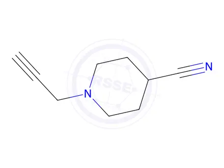 Chemical structure of 1-(Prop-2-yn-1-yl)piperidine-4-carbonitrile