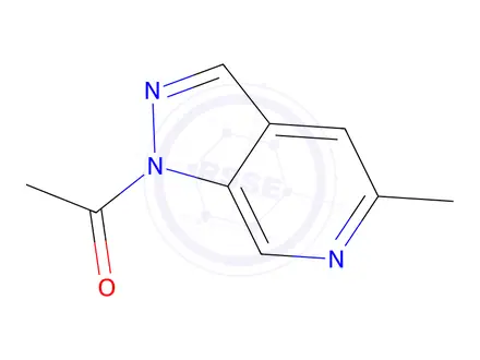 Chemical structure of Ethanone, 1-(5-methyl-1h-pyrazolo[3,4-c]pyridin-1-yl)-