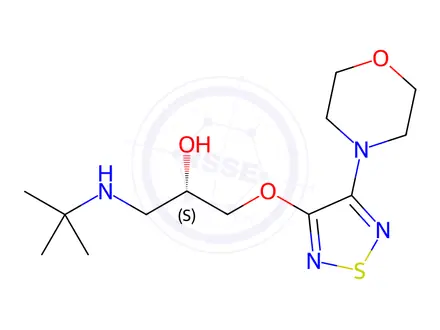 Chemical structure of Timolol