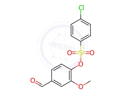 Chemical structure of 4-Formyl-2-methoxyphenyl 4-chlorobenzenesulfonate