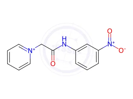 Chemical structure of N-(3-nitrophenyl)-2-pyridin-1-ium-1-ylacetamide