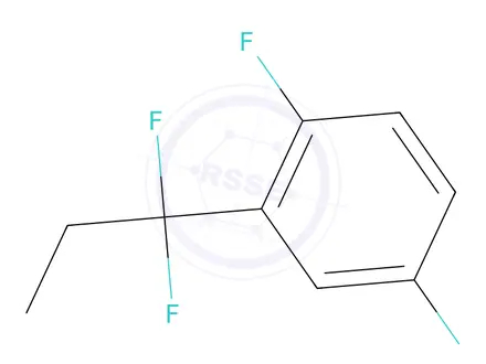Chemical structure of 2-(1,1-Difluoropropyl)-1,4-difluorobenzene