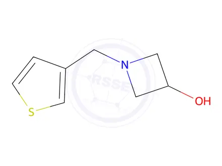 Chemical structure of 1-[(thiophen-3-yl)methyl]azetidin-3-ol