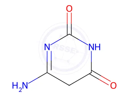 Chemical structure of 2,4(3H,5H)-Pyrimidinedione, 6-amino-(9CI)