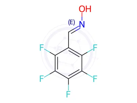 Chemical structure of n-[(pentafluorophenyl)methylidene]hydroxylamine