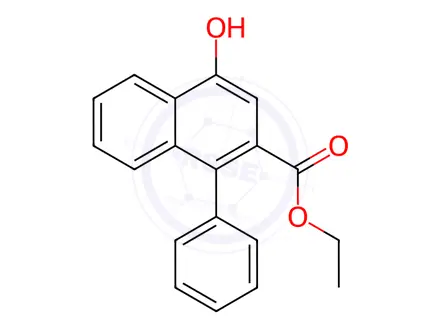 Chemical structure of ethyl 1-hydroxy-4-phenylnaphthalene-3-carboxylate