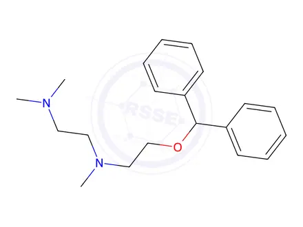 Chemical structure of Dimenhydrinate EP Impurity D Dihydrochloride