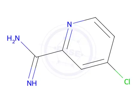 Chemical structure of 4-chloropicolinimidamide hydrochloride