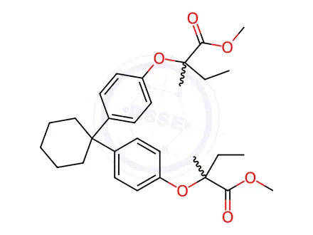 Chemical structure of Clinofibrate Impurity 4