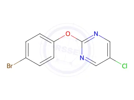 Chemical structure of 2-(4-Bromophenoxy)-5-chloropyrimidine