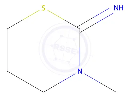 Chemical structure of 2H-1,3-Thiazin-2-imine,3,4,5,6-tetrahydro-3-methyl-(9CI)