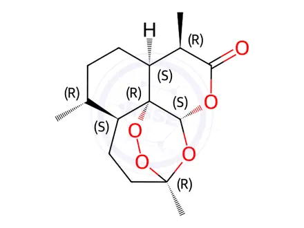 Chemical structure of Artemisinin