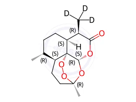 Chemical structure of Artemisinin-d3