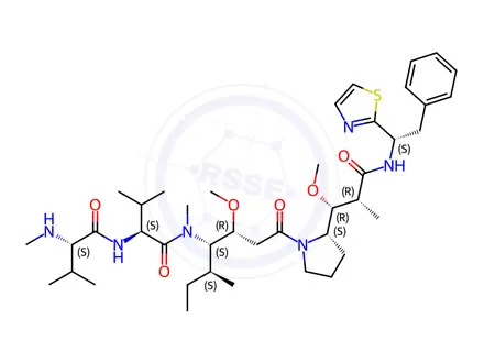 Chemical structure of Monomethyl Auristatin D (MMAD)