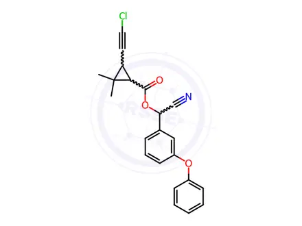 Chemical structure of Cypermethrin Impurity 2