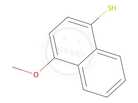 Chemical structure of 4-methoxynaphthalene-1-thiol