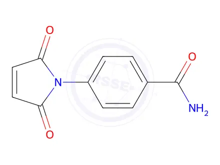 Chemical structure of 4-(2,5-Dioxo-2,5-dihydro-1H-pyrrol-1-yl)benzamide