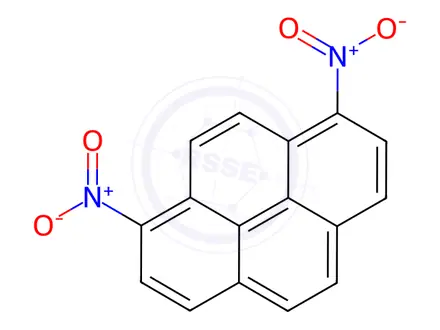 Chemical structure of 1,8-Dinitropyrene