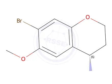 Chemical structure of (S)-7-Bromo-6-methoxychroman-4-amine