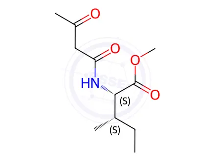 Chemical structure of N-(1,3-Dioxobutyl)-L-isoleucine Methyl Ester