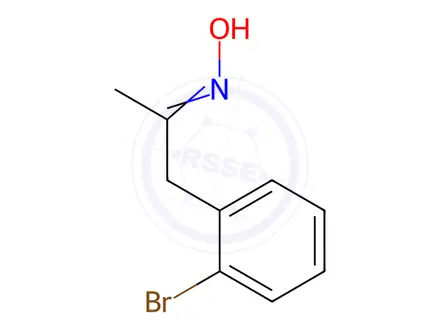 Chemical structure of (NE)-N-[1-(2-bromophenyl)propan-2-ylidene]hydroxylamine