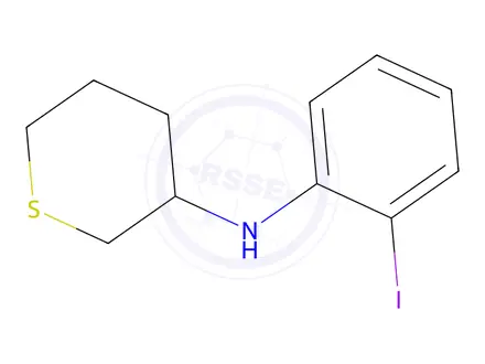 Chemical structure of n-(2-Iodophenyl)tetrahydro-2h-thiopyran-3-amine