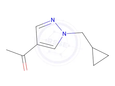 Chemical structure of 1-[1-(Cyclopropylmethyl)-1H-pyrazol-4-yl]ethan-1-one